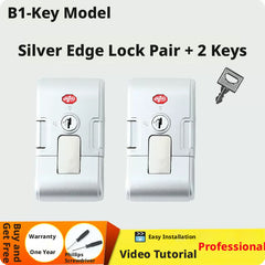 Silver Luggage Locker Paddle Model Travel Security Lock One Piece
