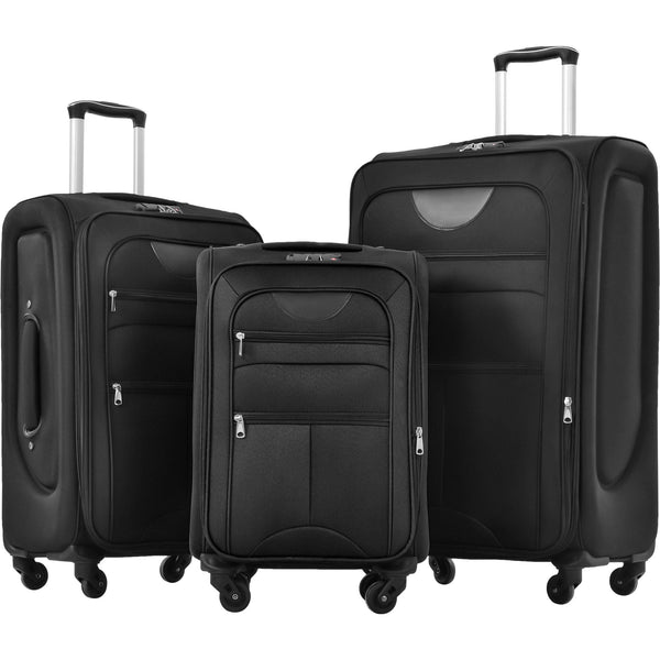 3-Piece Expandable Softside Luggage Set