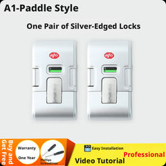 Silver Luggage Locker Paddle Model Travel Security Lock One Piece