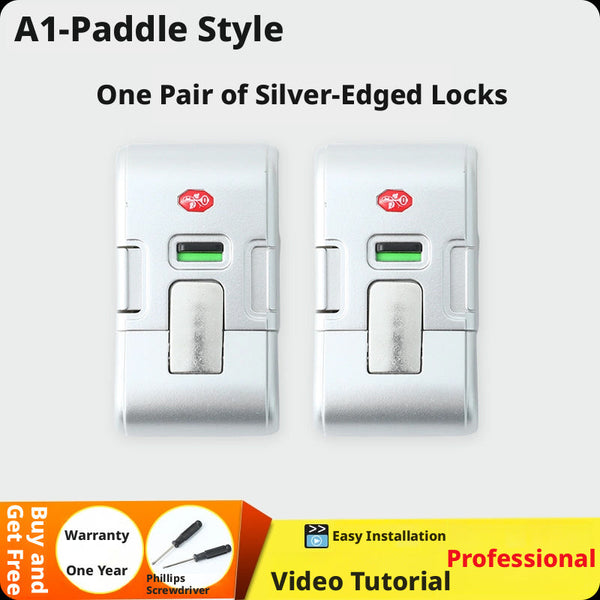 Silver Luggage Locker Paddle Model Travel Security Lock One Piece