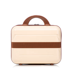 14'/20' 2-Piece Beige ABS Spinner Wheel Luggage Set