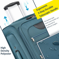 3-Piece Expandable Softside Luggage Set