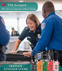 TSA Approved Combination Cable Locks Pink Two Pack Travel