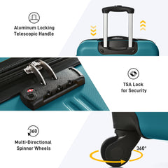 5-Piece Hardshell Luggage Set with Travel Bag