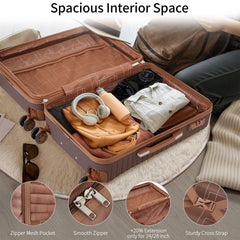 4-Piece Hardshell Luggage Set with Packing Cubes