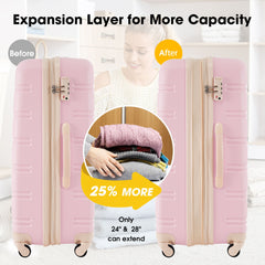 2-Piece Hardshell Luggage Set with Travel Bag
