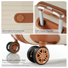 4-Piece Hardshell Luggage Set with Packing Cubes