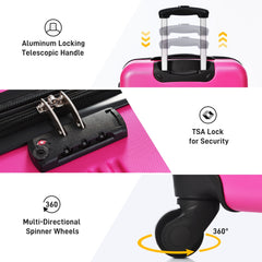 5-Piece Hardshell Luggage Set with Travel Bag
