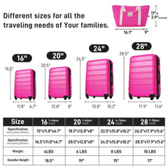 5-Piece Hardshell Luggage Set with Travel Bag