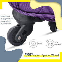 3-Piece Expandable Softside Luggage Set