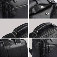 Men’s Vegan Leather Backpack
