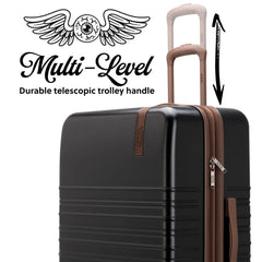 Retro Trek 3-Piece Expandable Hardside Spinner Luggage Set