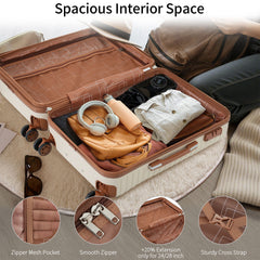 4-Piece Hardshell Luggage Set with Packing Cubes