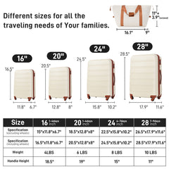 5-Piece Hardshell Luggage Set with Travel Bag