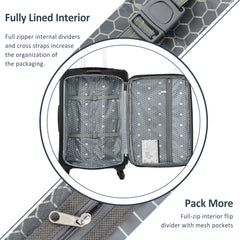 3-Piece Expandable Softside Luggage Set