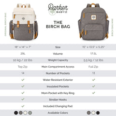 Birch Diaper Backpack