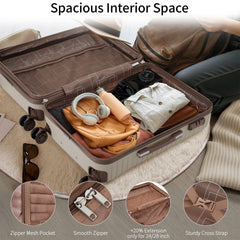 4-Piece Hardshell Luggage Set with Packing Cubes