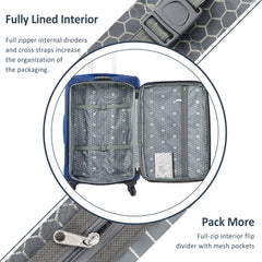 3-Piece Expandable Softside Luggage Set
