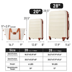 2-Piece Hardshell Luggage Set with Travel Bag