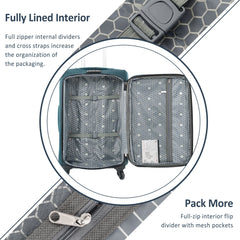 3-Piece Expandable Softside Luggage Set