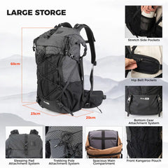 30–35L Large-Capacity Hiking Backpack