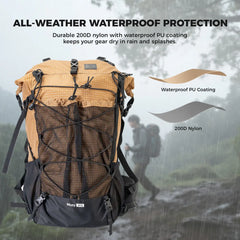 30–35L Large-Capacity Hiking Backpack